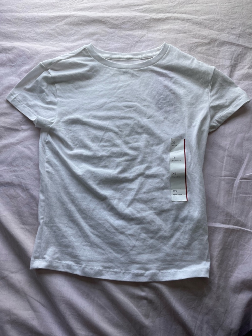 Cropped crew neck shirt